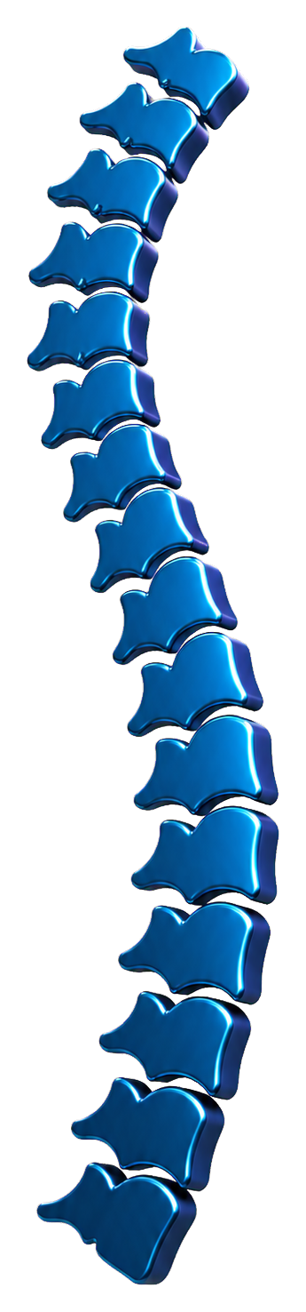 Three-dimensional spine symbol from the Giannis Drousiotis logo